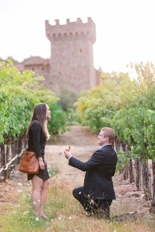 castello di amorosa is the most beautiful place to get engaged in Napa