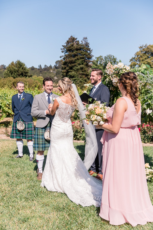 a wedding ceremony filled with laughter