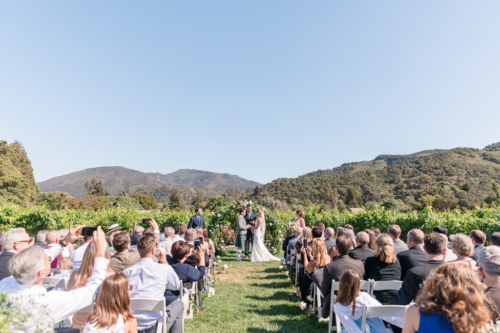Carmel winery wedding by the mountains