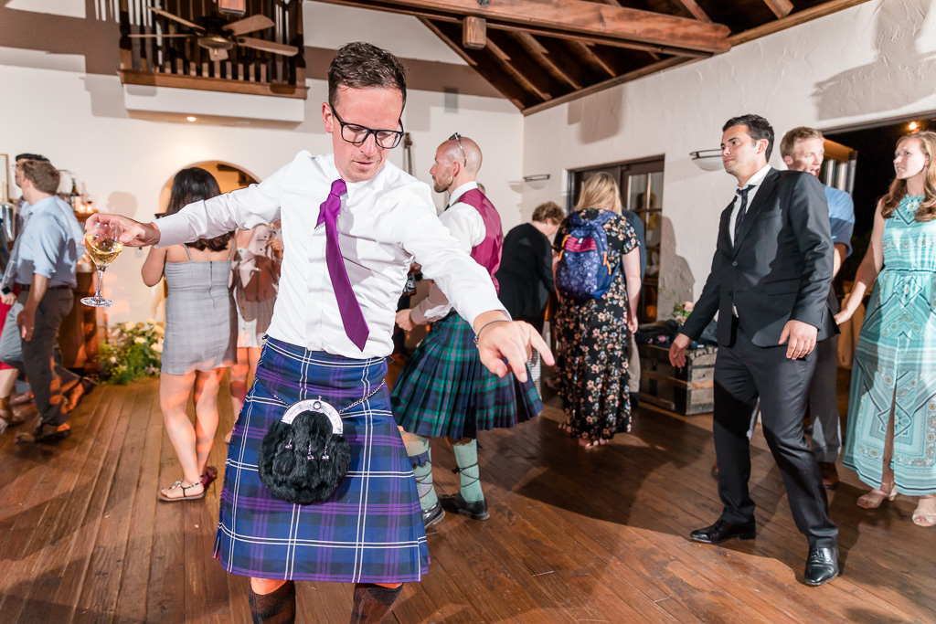 Scottish guests owning the dance floor