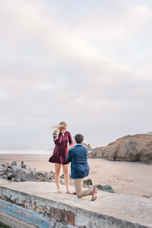 he caught her completely off guard, a very emotional and surprised proposal in san francisco