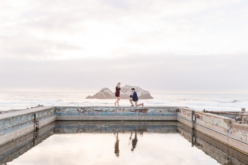 sutro baths surprise proposal by the water