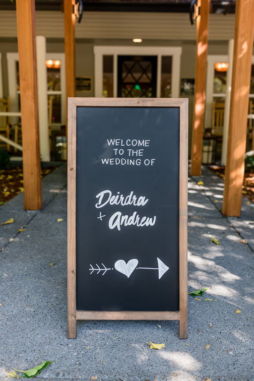 wedding chalkboard welcome sign