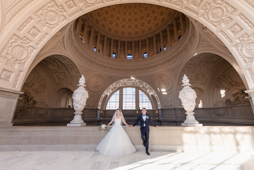 grand San Francisco City Hall wedding photography