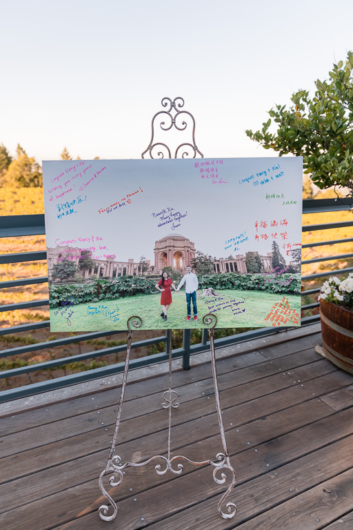 wedding guest sign-in canvas