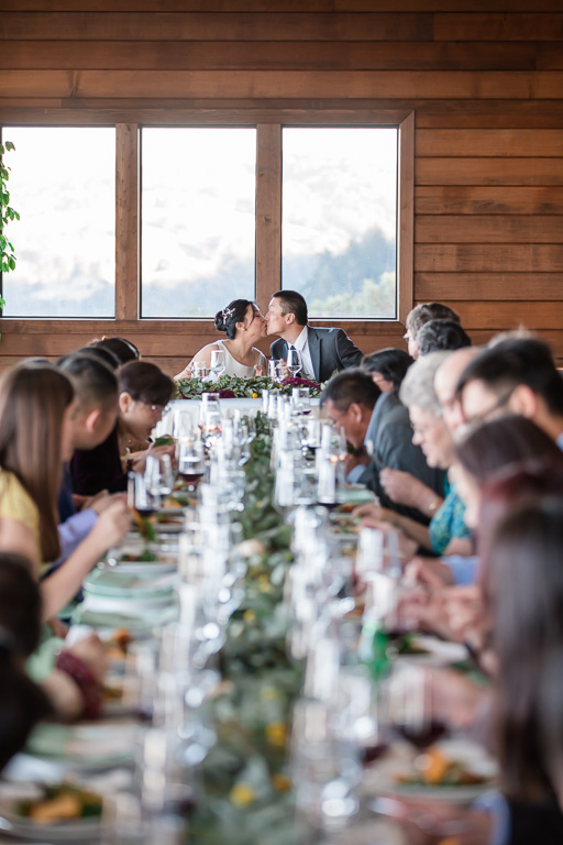 small and intimate wedding at Thomas Fogarty Winery