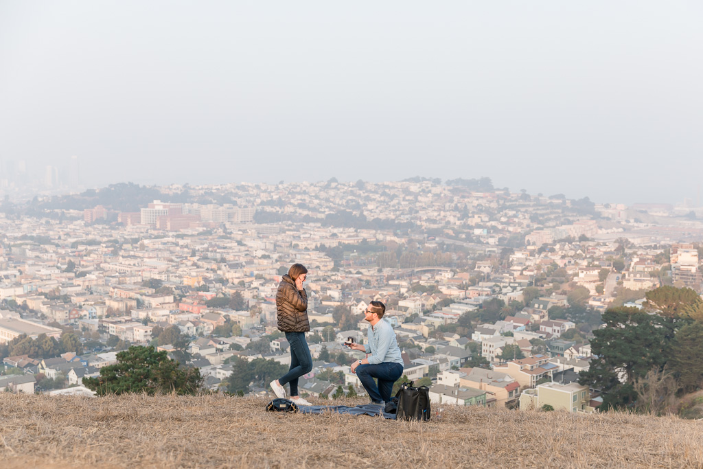 San Francisco Bernal Heights surprise proposal