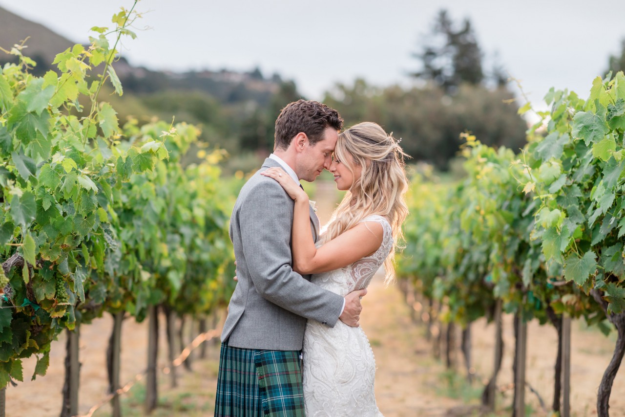 vineyard wedding photo