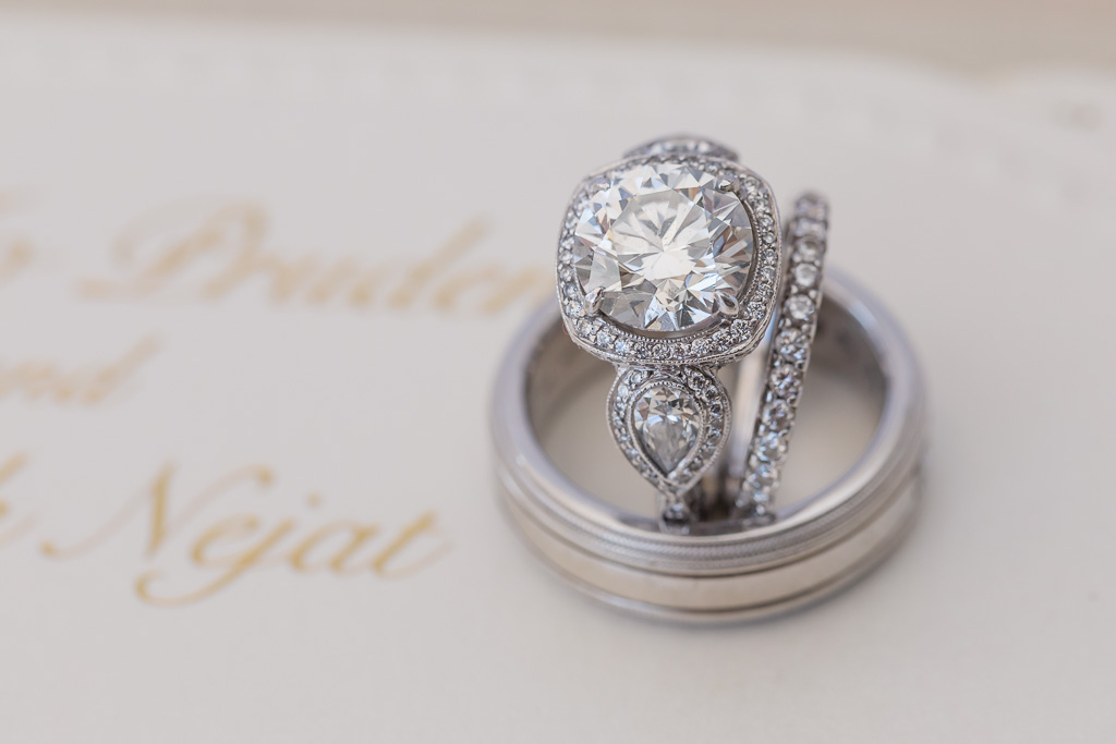 breathtaking wedding ring set for this elegant San Francisco wedding