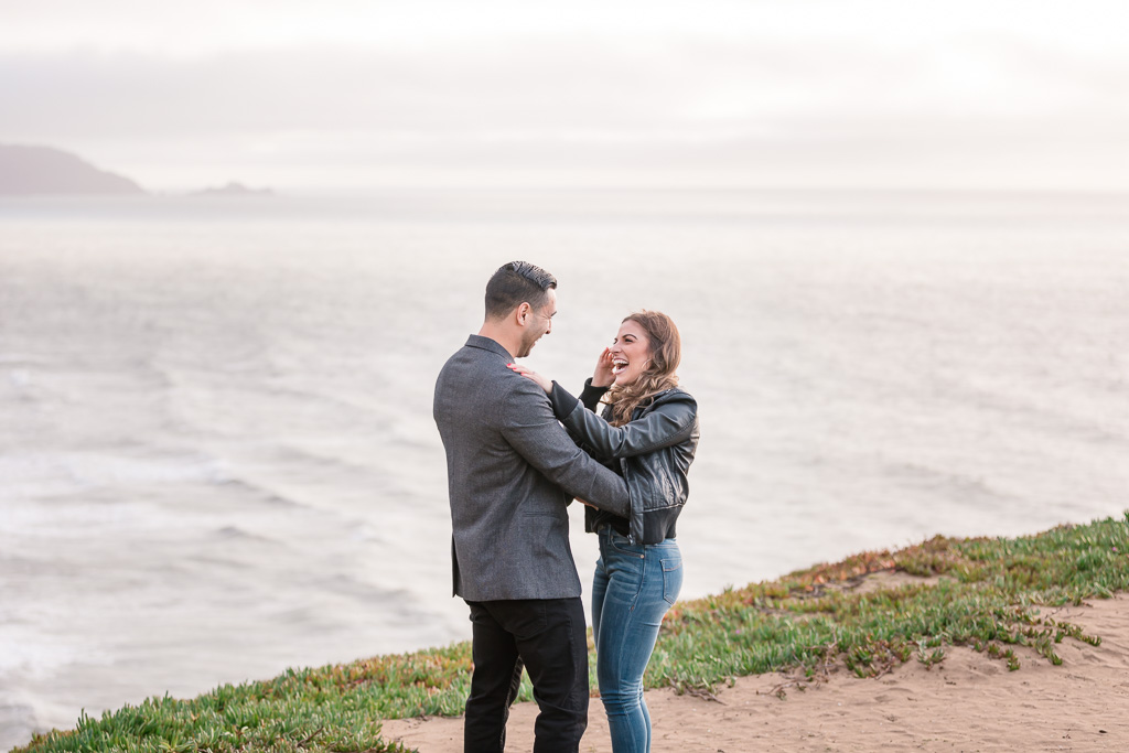 San Francisco surprise proposal overwhelmed with happiness and excitement