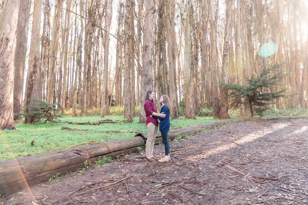 San Francisco forest surprise marriage proposal