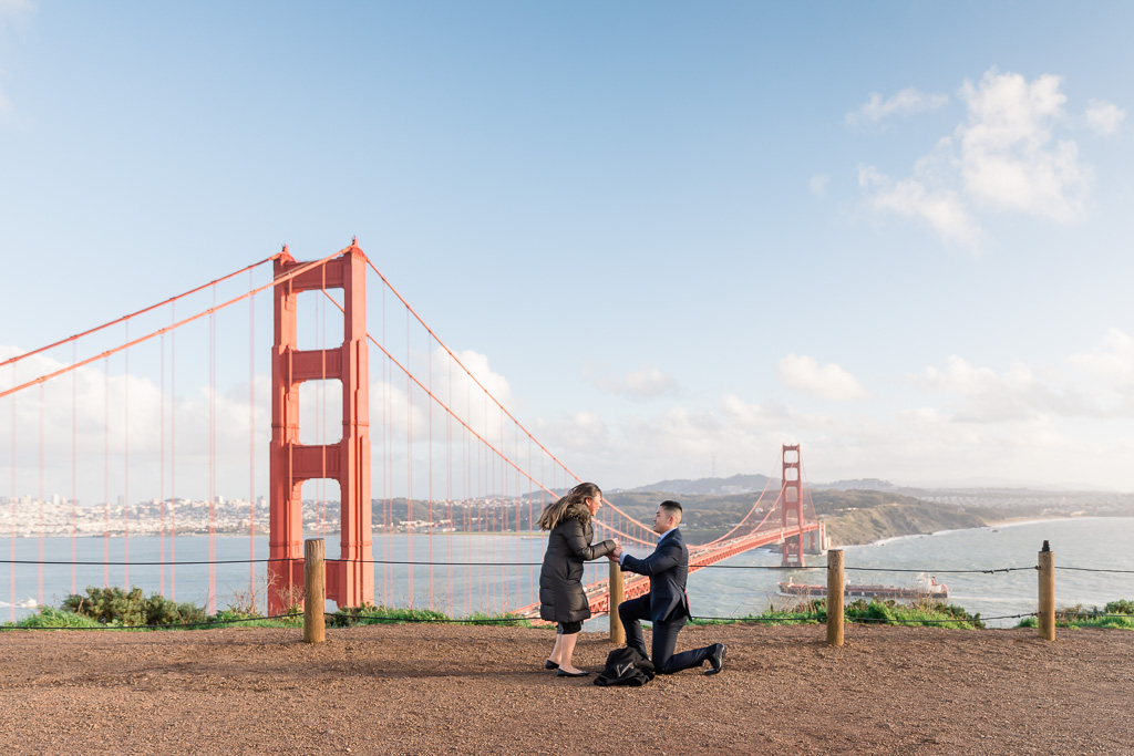 Golden Gate Bridge surprise marriage proposal