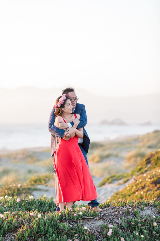 the prettiest beach in San Francisco for engagement photos