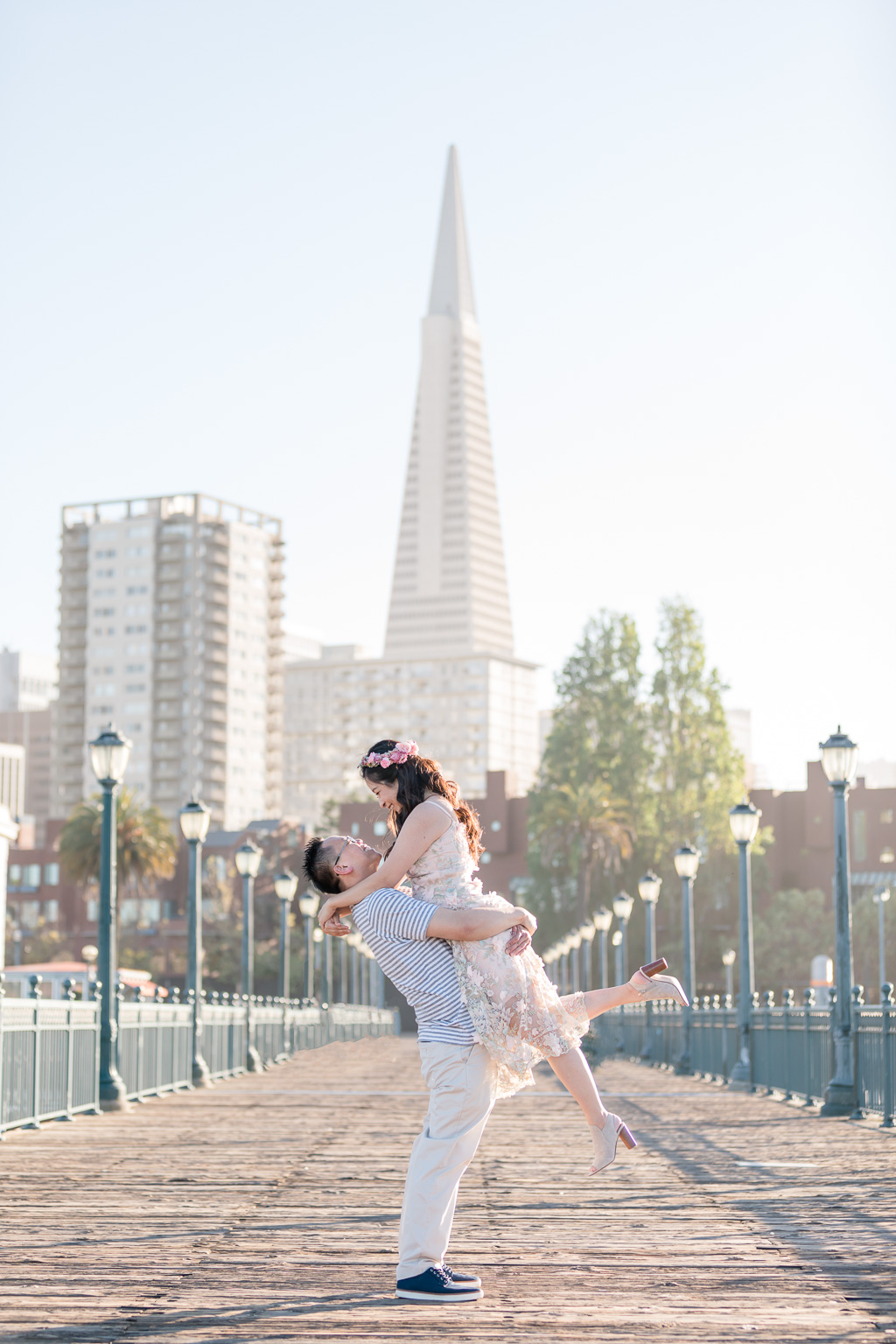 San Francisco urban engagement picture on a pier