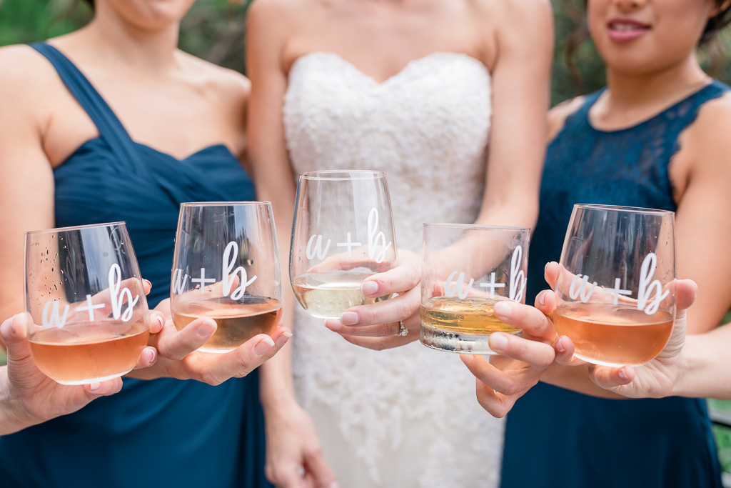 customized engraved wedding glass