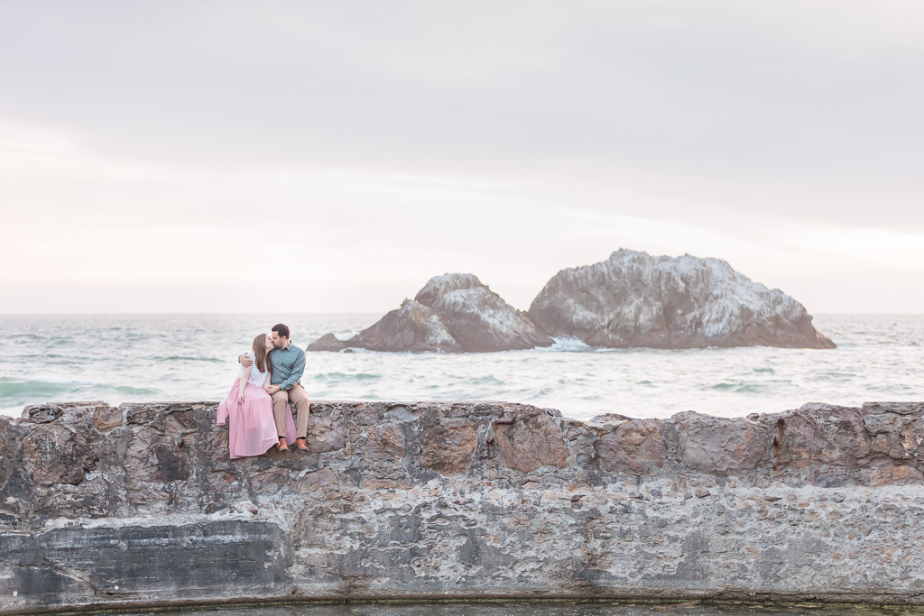Sutro Baths is one of my favorite spots for engagement photos