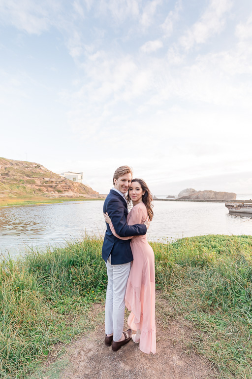 bright airy and colorful San Francisco engagement portrait