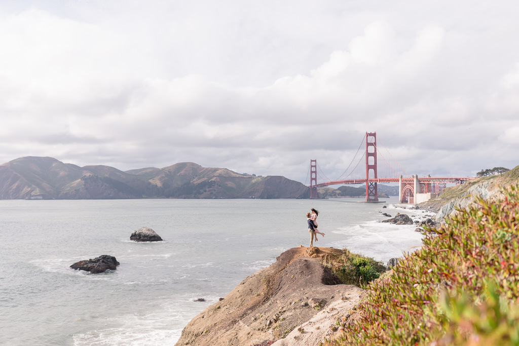 spectacular engagement photo by the San Francisco Bay