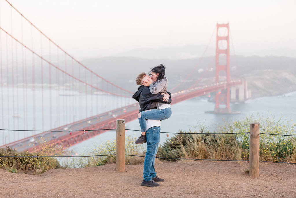 most beautiful spot for engagement photos in San Francisco
