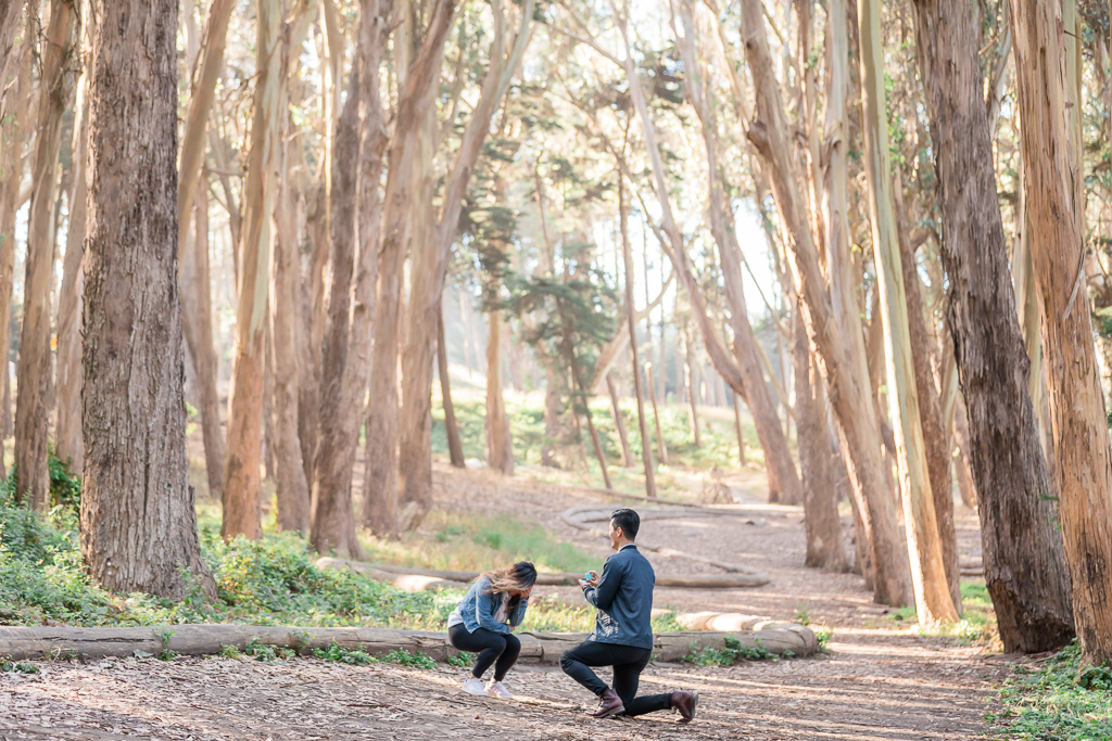 precious proposal reaction - San Francisco proposal photographer