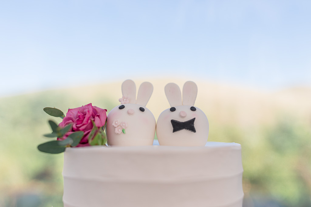 bunny wedding cake topper