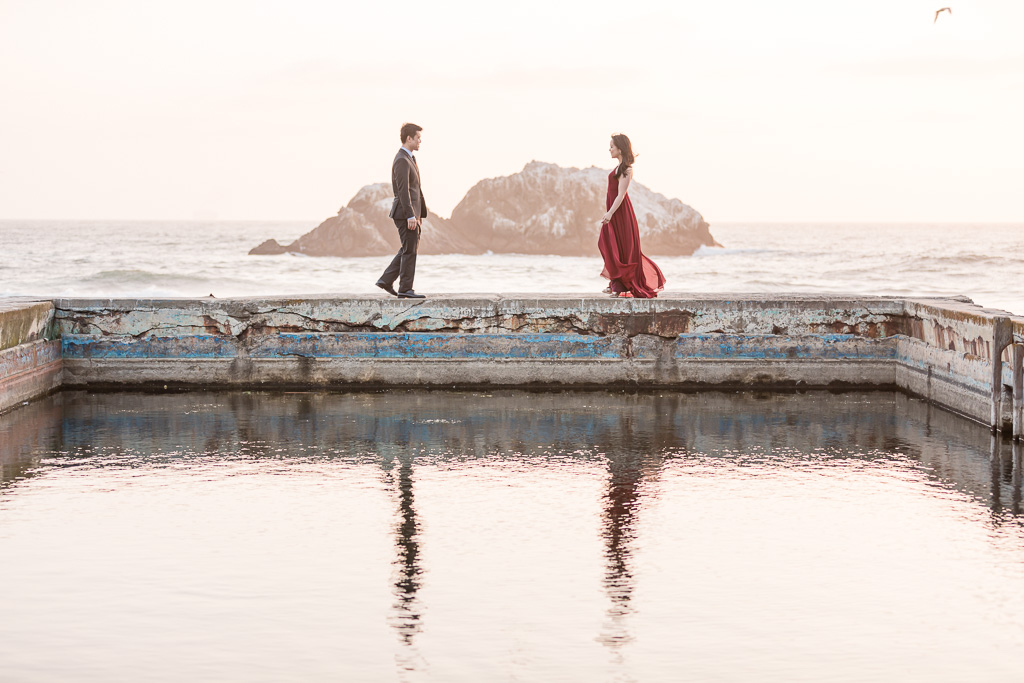 San Francisco iconic spot for engagement photos