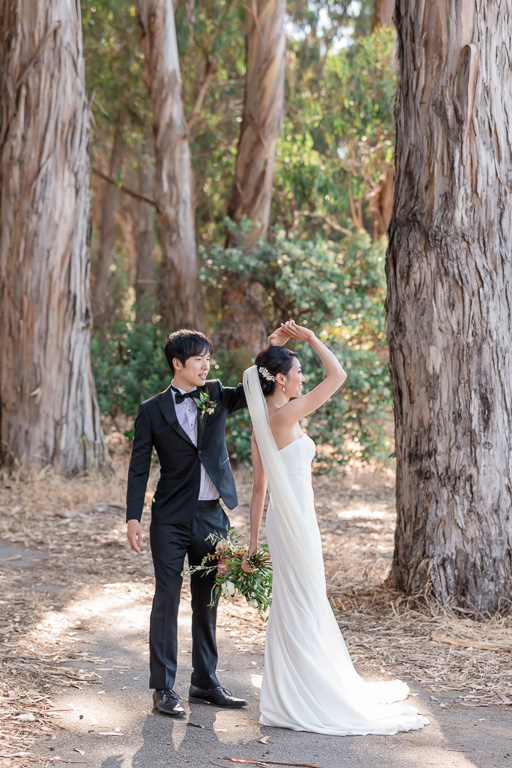 dancing in the tall trees - San Mateo real wedding
