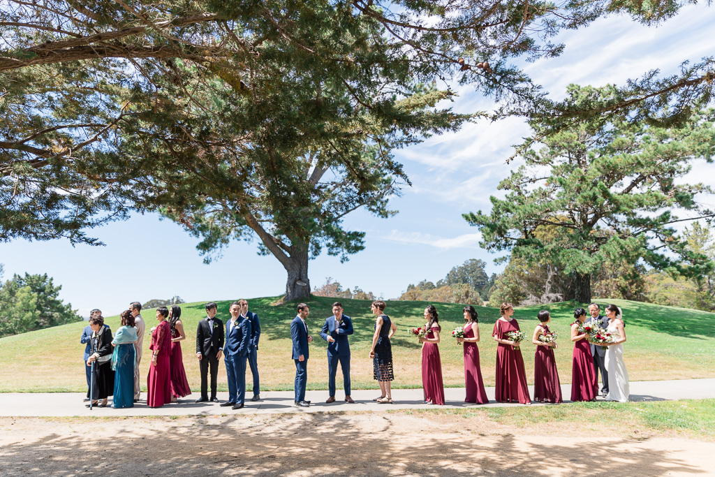 Fairview Crystal Springs wedding party lineup