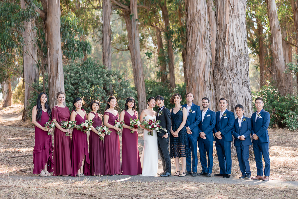 Coyote Point bridal party photo