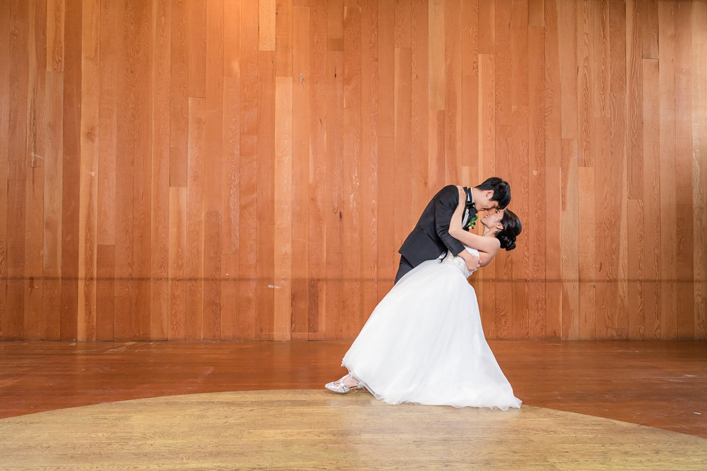 skilled dancers performing a Waltz for their wedding guests