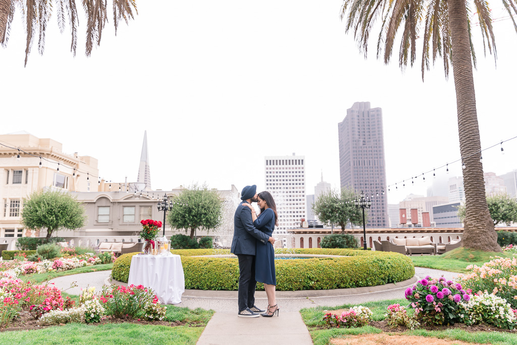 private proposal at San Francisco luxury hotel