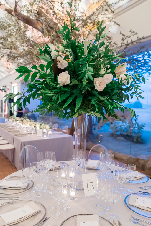 tall centerpieces for the guest tables