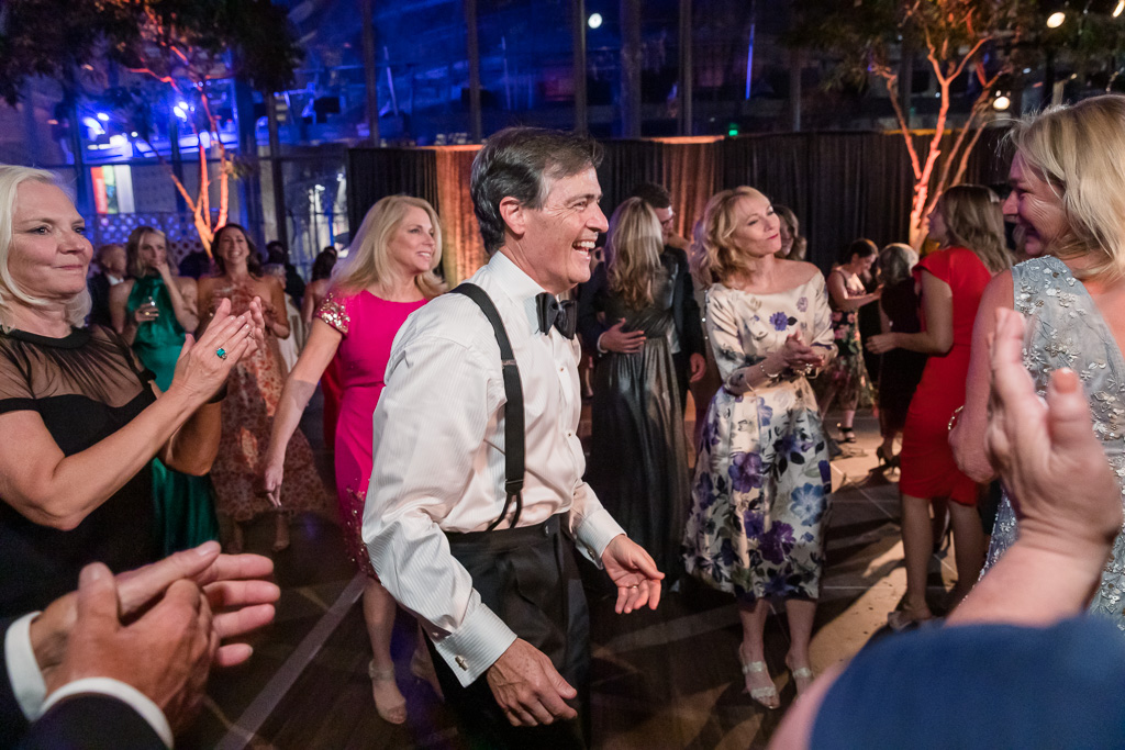 father of the bride having fun on the dance floor