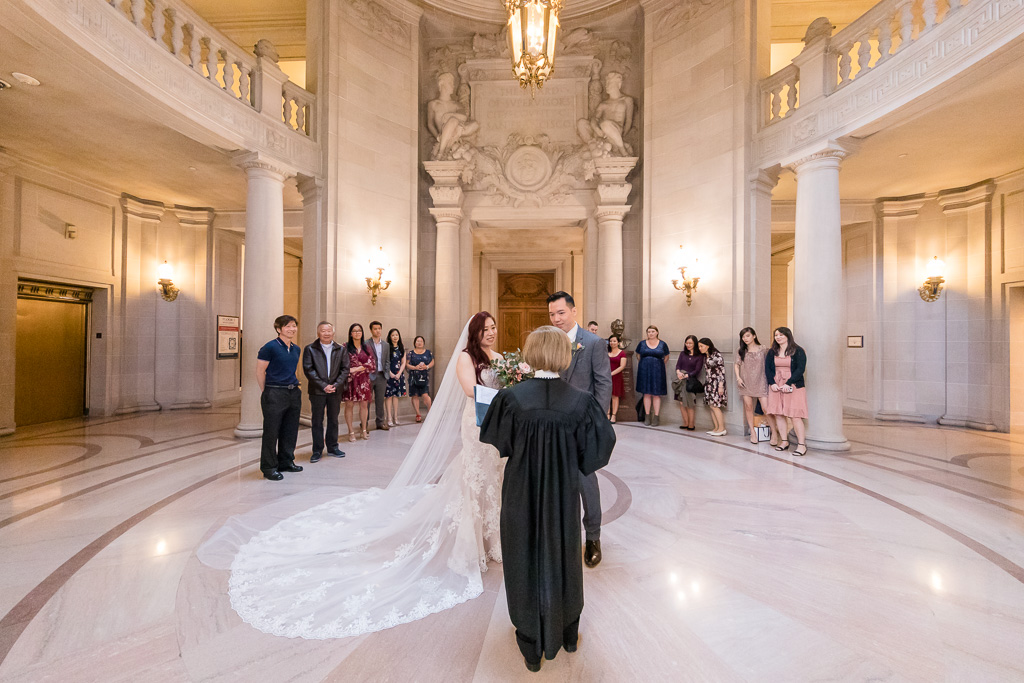 private wedding ceremony under the dome
