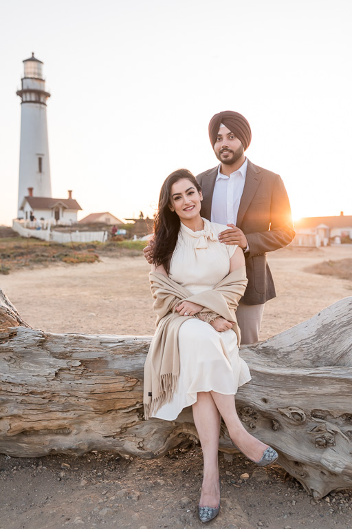 Pigeon Point Lighthouse save the date photo