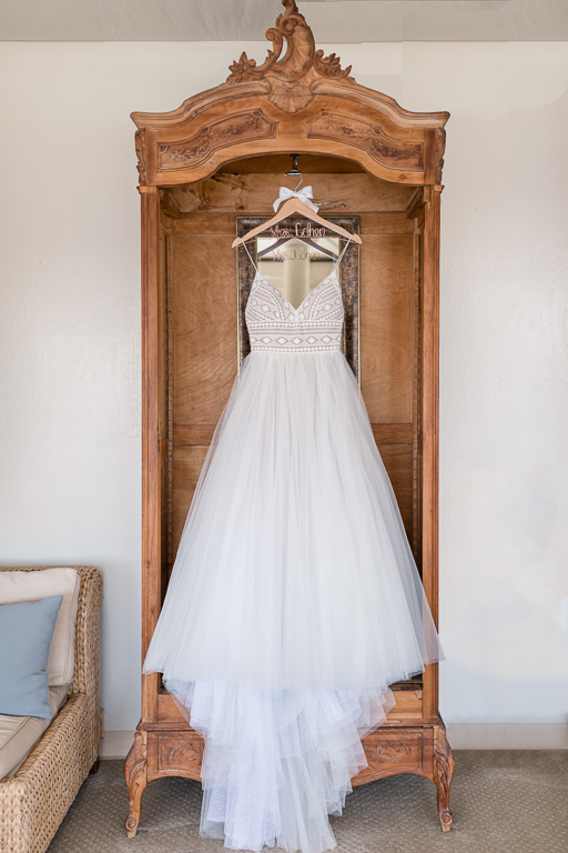 stylish bohemian wedding dress with stunning details
