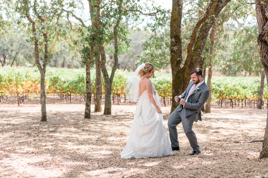 cutest first look ever at B.R. Cohn Winery