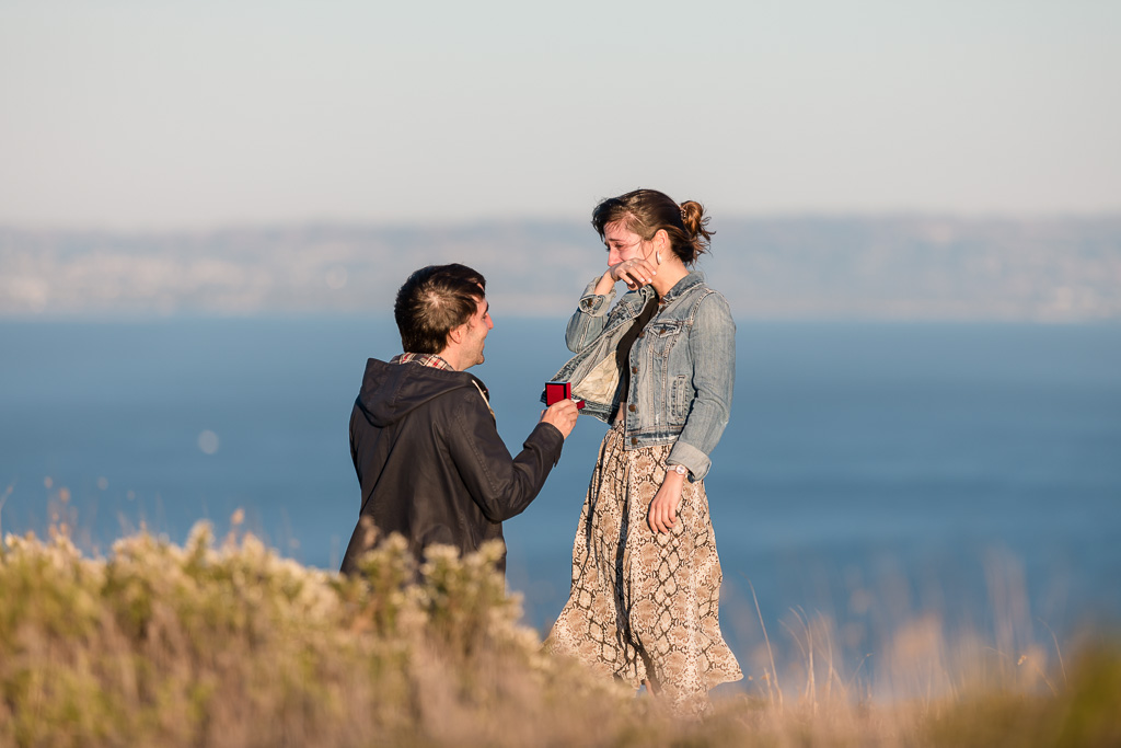 surprise proposal at Santa Cruz Mountain Range