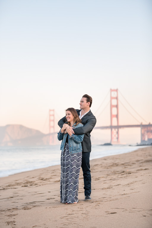 most iconic San Francisco beach for engagement photos