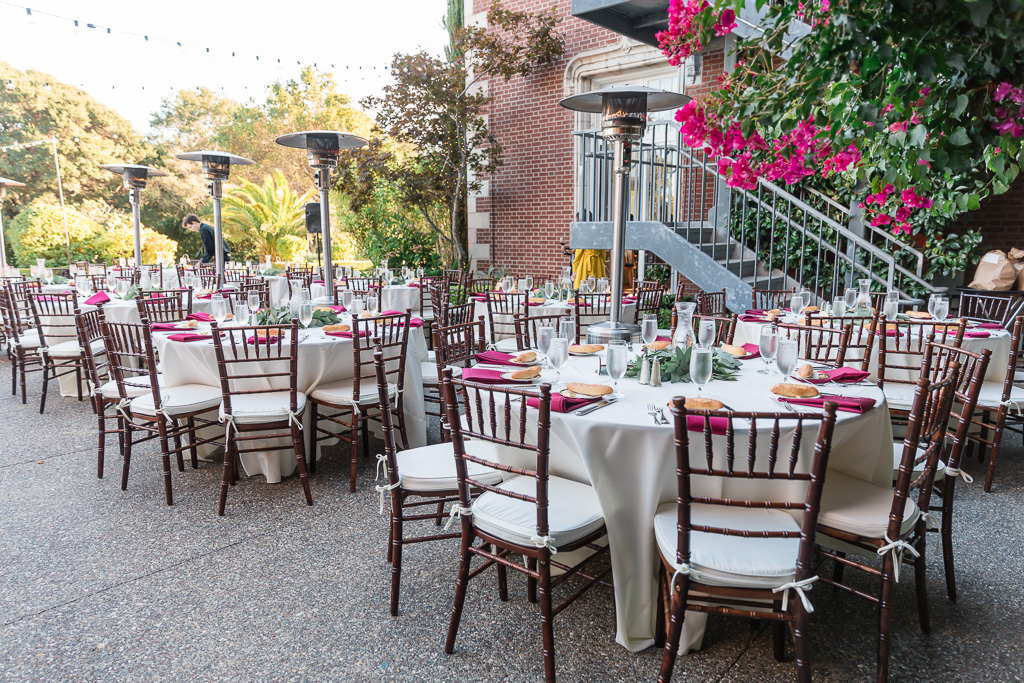 Kohl Mansion outdoor wedding reception area