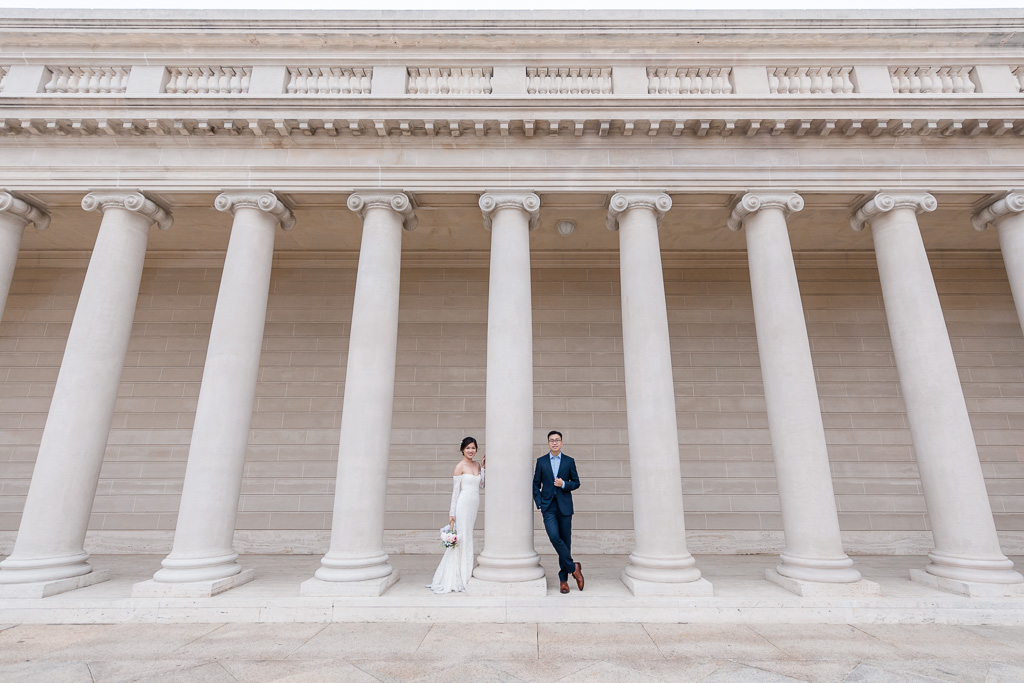 iconic San Francisco architecture for wedding portraits
