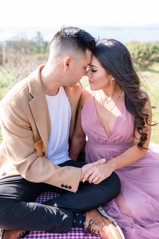 East Bay soft and romantic engagement photo