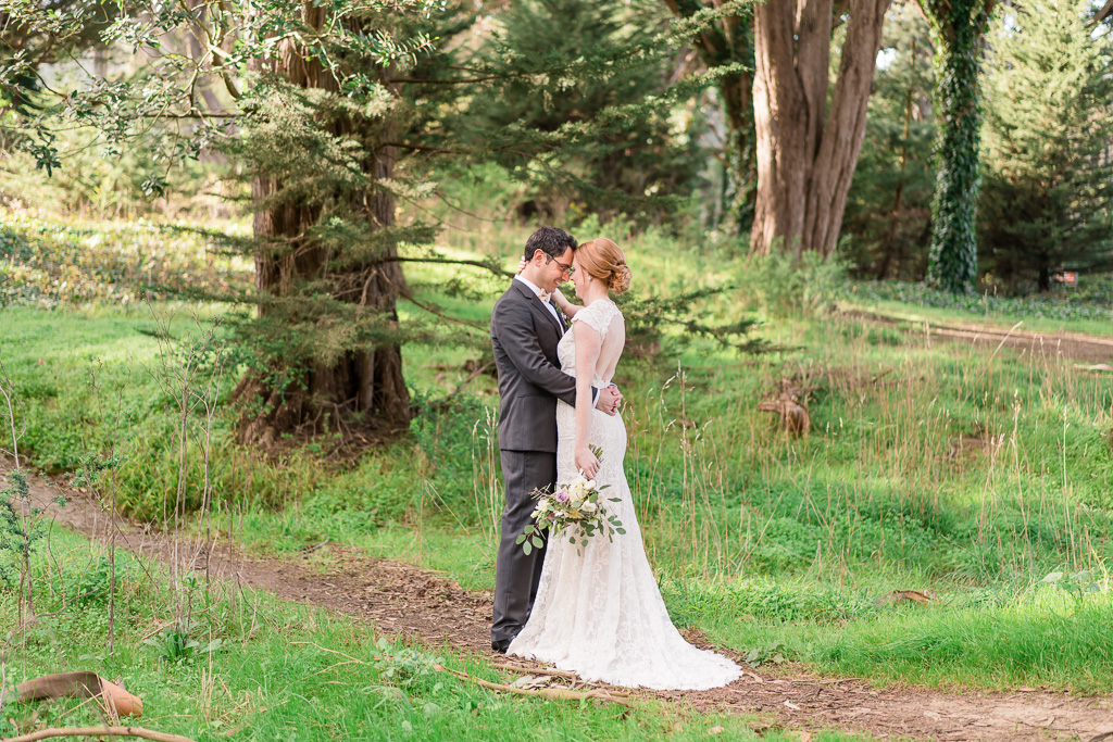 San Francisco wedding with a nature background