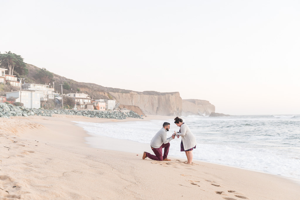 surprise proposal at Martin’s Beach