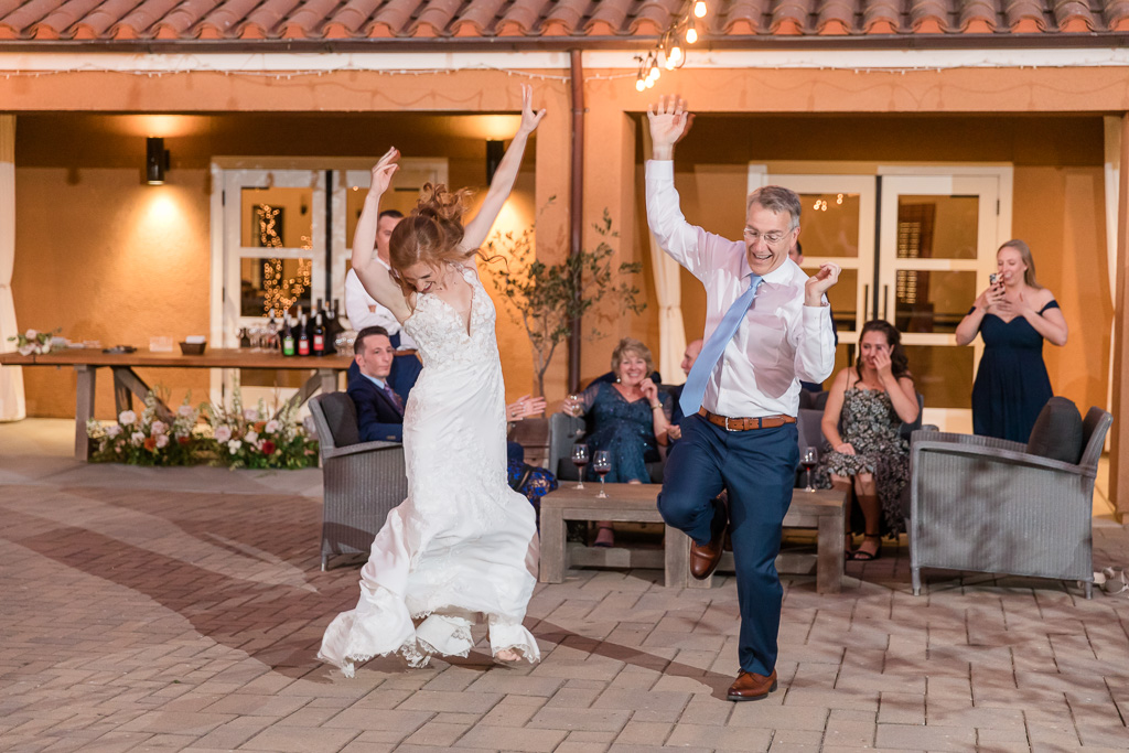 dance performance from bride and her dad