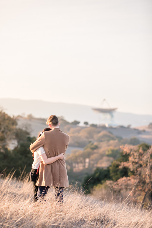 Stanford Dish Loop Trail engagement picture