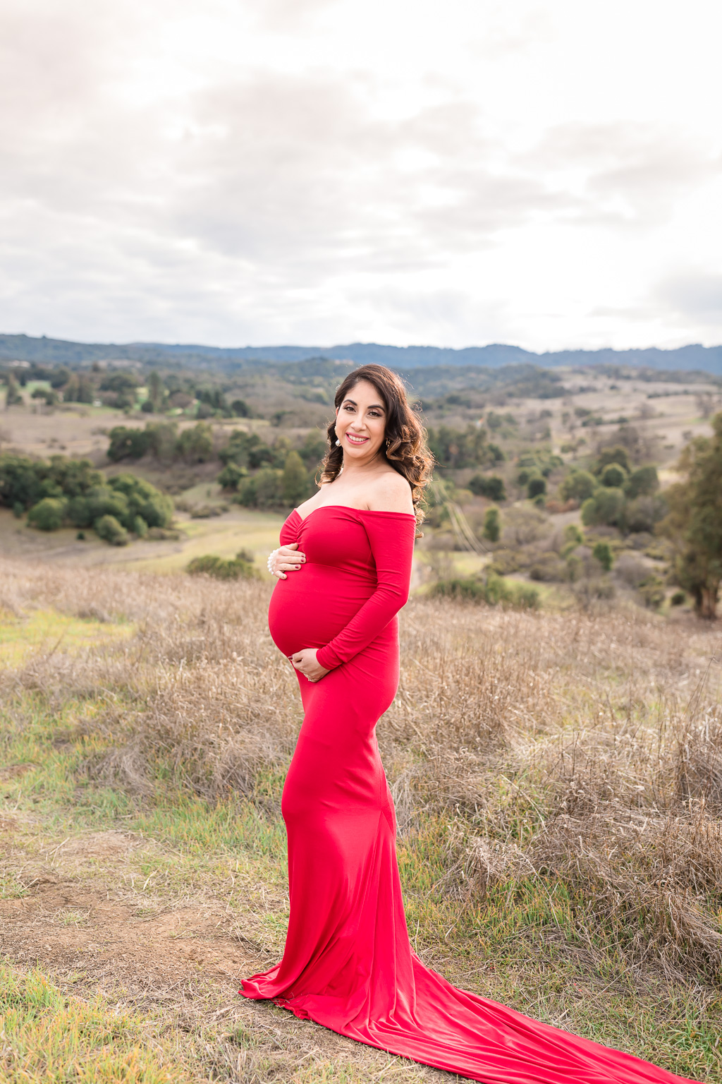 pregnancy glow maternity portrait in San Francisco