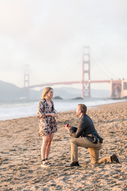 Baker Beach surprise marriage proposal