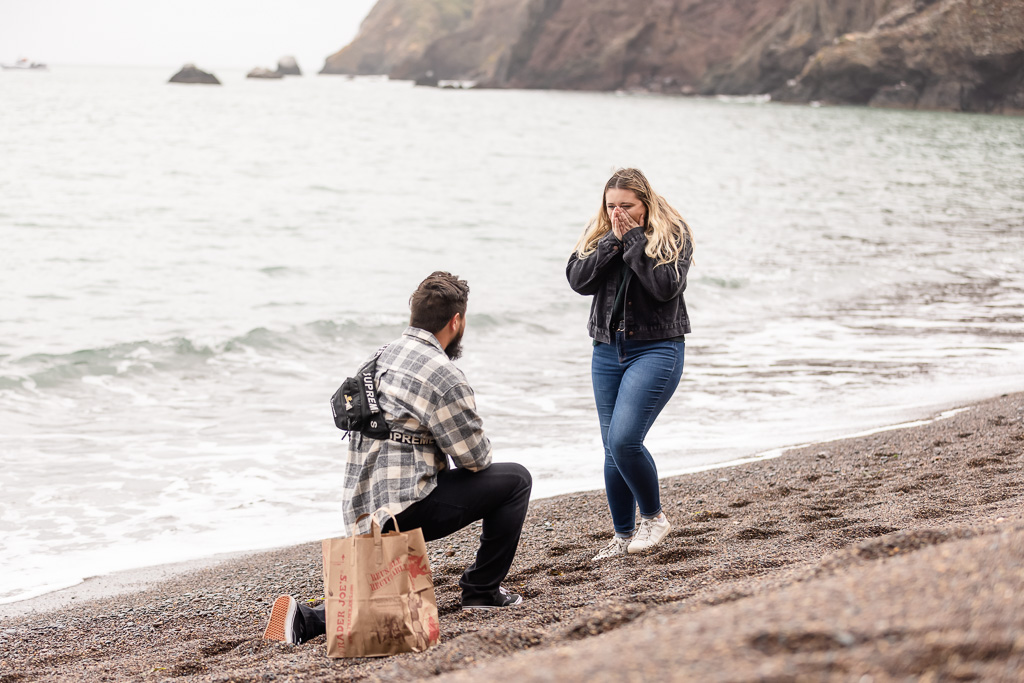 secluded private beach for surprise proposals