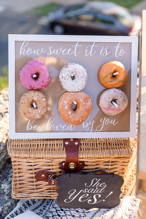 assorted donuts for surprise engagement